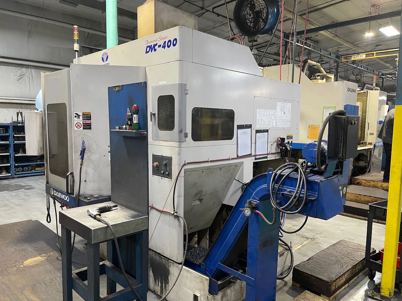 Dvc Machine Rotor Daewoo Doosan #DVC-400, CNC vertical machining center, 30 automatic ...
