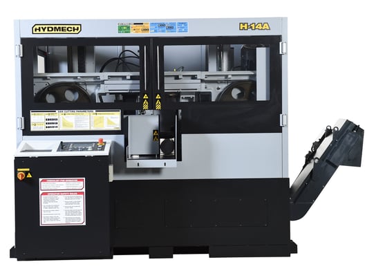 14" x 14" Hyd-Mech #H-14A, horizontal band saw, 1-1/4" x 15' 2" blade, 8.8 HP, automatic feed, coolant - Image 2