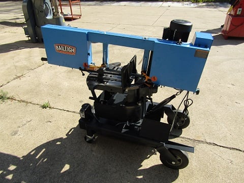 Baileigh #BS-10VS, portable dual mitering band saw - Image 1
