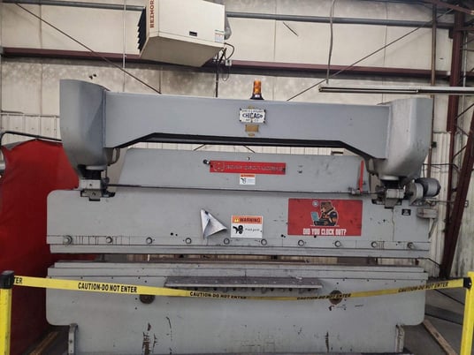 90 Ton, Dreis & Krump #8L10, Mechanical Press Brake, 10' overall, 102" between housing, 3" stroke, 40 SPM - Image 1