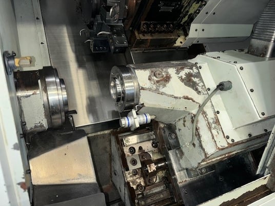 Hardinge #Elite-51-MS, CNC lathe, 18" swing, 2" bar, 16" centers, A2-6, 12 turret, 25 HP, 5000 RPM, FANUC - Image 4