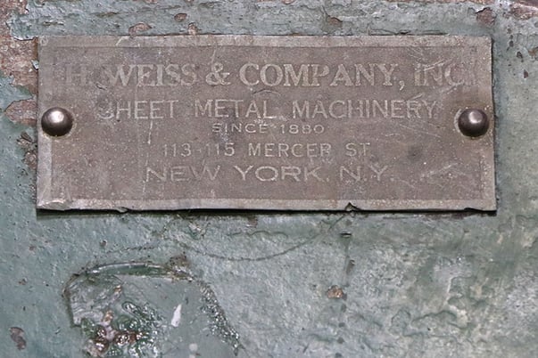 12 gauge x 3' Dries & Krump Chicago #L30, finger box & pan brake, counterbalances - Image 5