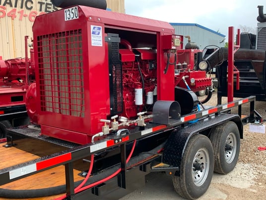 30 GPM @ 15000 psi, Gardner Denver #TY375M, hydrotest trailer - Image 5