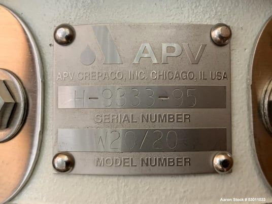 105 GPM @ 95' TDH, APV Crepaco #W20/20, Stainless Steel centrifugal pump, 3500 RPM, 2" inlet, 2" outlet - Image 4