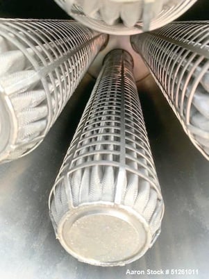 Fairey Microfiltrex / Porvair, pulse jer filter system / dust collector, 316L Stainless Steel, vertical, 1996 - Image 7