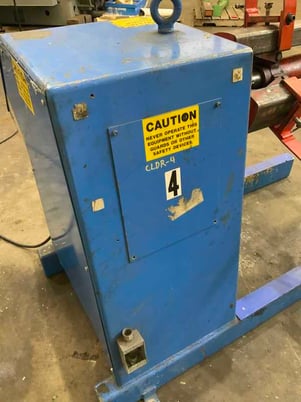 4000 lb. Press Room Equipment #PR-364000DC, motorized coil reel, 36" width, 15"-20" ID, 60" outside - Image 3