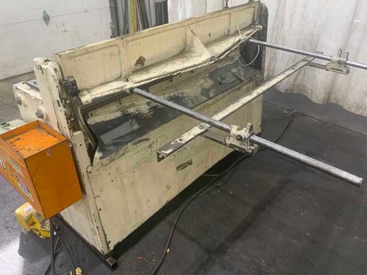 14 gauge x 4.4' Sampson #LB414H, hydraulic squaring shear, 40" back gauge, 40 SPM, 3 HP, 2006 - Image 3