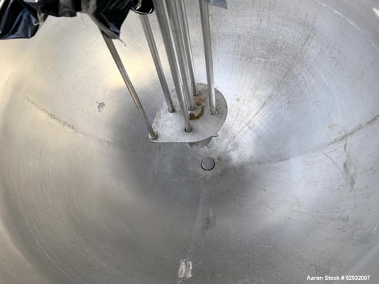 125 gallon Groen #N-125-SP, Homogenizing Kettle, Stainless Steel, 38" diameter x 34" deep, 19" discharge - Image 5
