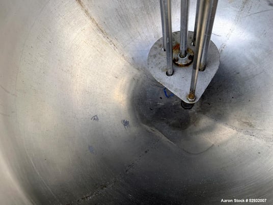 125 gallon Groen #N-125-SP, Homogenizing Kettle, Stainless Steel, 38" diameter x 34" deep, 19" discharge - Image 6