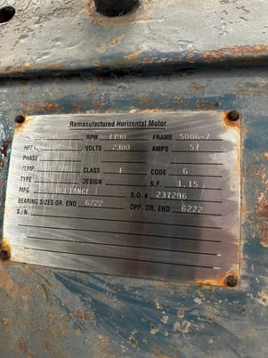 250 HP 1790 RPM Reliance, Frame 5006-7, ODP, 2300 Volts - Image 1