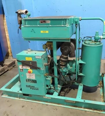184 cfm, Sullivan Palatek #HH50US, air compressor, skid mounted, 50 HP, 2014 - Image 1