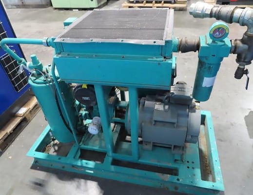 184 cfm, Sullivan Palatek #HH50US, air compressor, skid mounted, 50 HP, 2014 - Image 3