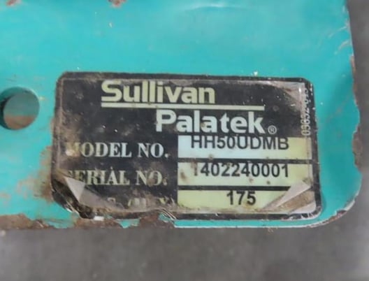 184 cfm, Sullivan Palatek #HH50US, air compressor, skid mounted, 50 HP, 2014 - Image 4