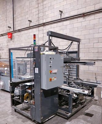 A.B. Sealer #Maximum-7, case erector with taping unit, adjustable box size, upper striper - Image 1