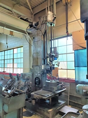 Barnes Drill #307C, vertical hone, 6.5" max diameter, 45" stroke, 3-jaw 21" chuck, 78" spindle to table - Image 1