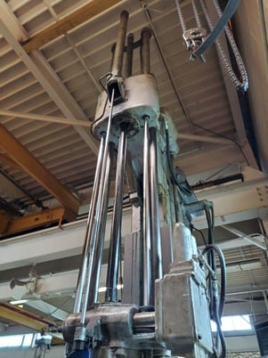 Barnes Drill #307C, vertical hone, 6.5" max diameter, 45" stroke, 3-jaw 21" chuck, 78" spindle to table - Image 3