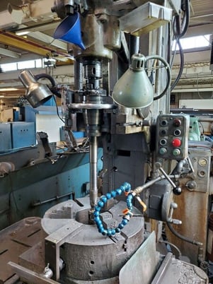 Barnes Drill #307C, vertical hone, 6.5" max diameter, 45" stroke, 3-jaw 21" chuck, 78" spindle to table - Image 4