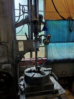 Barnes Drill #307C, vertical hone, 6.5" max diameter, 45" stroke, 3-jaw 21" chuck, 78" spindle to table - Image 5