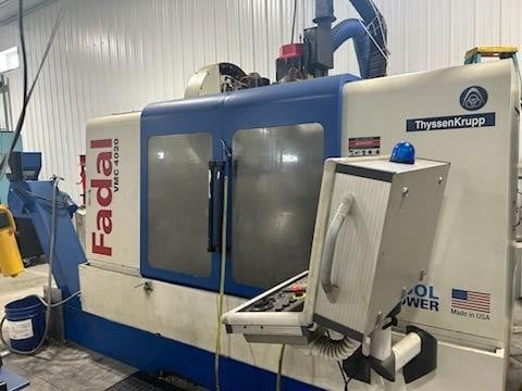 Fadal #VMC4020HT, CNC vertical machining center w/Fanuc 18i Control, 40" X, 20" Y, 20" Z, 24 side mount tool - Image 1