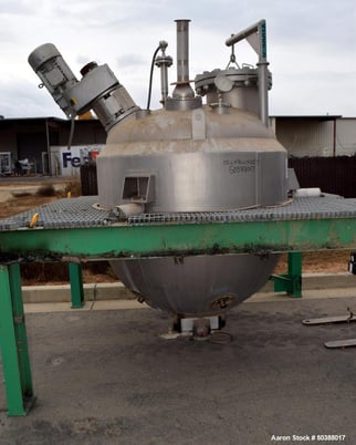 400 gallon A & B Process Systems, Stainless Steel vertical reactor, 54" diameter x 24" straight side, 150 psi - Image 3