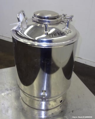 5.2 gallon Alloy Products, Stainless Steel vertical reactor, 12" diameter x 10" straight side, 50 psi @ - Image 2