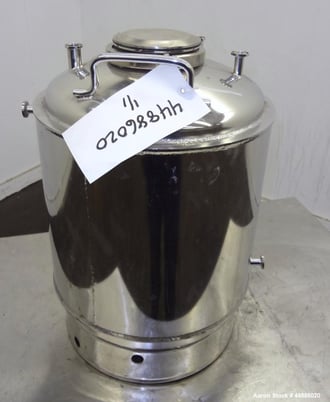 5.2 gallon Alloy Products, Stainless Steel vertical reactor, 12" diameter x 10" straight side, 50 psi @ - Image 5
