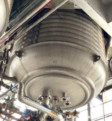 3000 gallon Ward, Alloy 20 Reactor, 98" diameter x 6' 5" T/T, 85/FV psi @ 350&deg;F Shell, 150/FV psi @ 350&deg;F - Image 2
