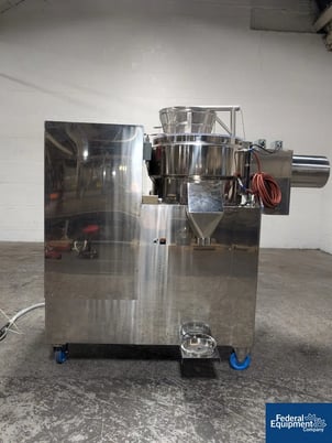Fuji Marumerizer Spheronizer #QJ700VH, stainless steel, jacketed chamber, side discharge with plug valve, 2000 - Image 3