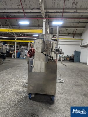 Fuji Marumerizer Spheronizer #QJ700VH, stainless steel, jacketed chamber, side discharge with plug valve, 2000 - Image 4