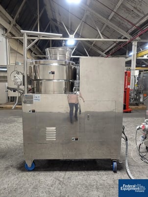 Fuji Marumerizer Spheronizer #QJ700VH, stainless steel, jacketed chamber, side discharge with plug valve, 2000 - Image 5