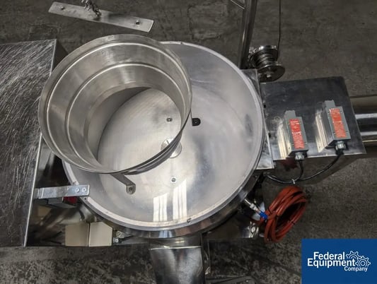 Fuji Marumerizer Spheronizer #QJ700VH, stainless steel, jacketed chamber, side discharge with plug valve, 2000 - Image 7