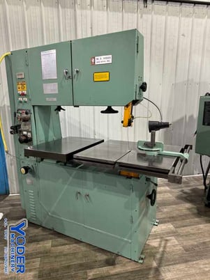 40" x 12" W.F. Wells #V4012, vertical band saw, 29" x27" table area, 4 speed transmission - Image 1