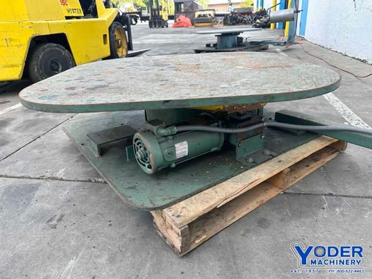 6000 lb. CoilMate #CM6048, pallet decoiler, 48" outside dimension, 48" platform, 3/4 HP, 0-23 RPM, 1996 - Image 4