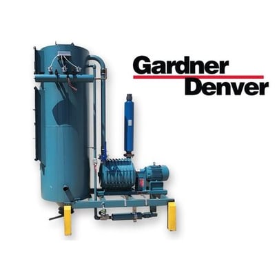 Gardner Denver #T1A08, vacuum blower exhauster w/ filter, 10 HP - Image 1