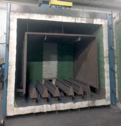 84" width x 60" H x 72" D Can-Eng, batch tempering furnace, 1400&deg;F, 480 V., 3-phase - Image 5