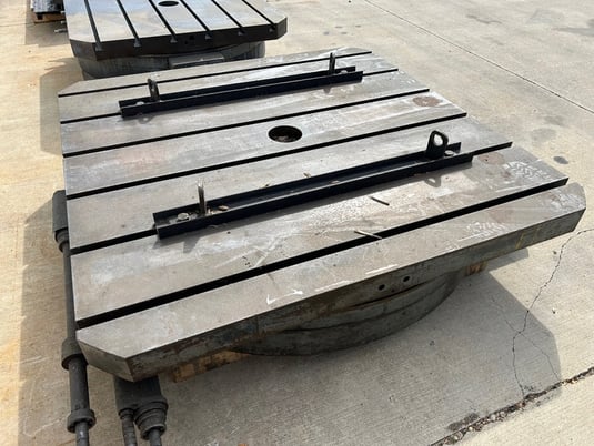 60" x 60" Giddings & Lewis, manual rotary table - Image 1