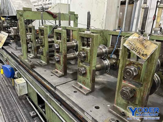 28 Stand, Yoder #M3, rafted rollformer, 3" spindle diameter, 18" roll space, equal geared, 1995 - Image 4