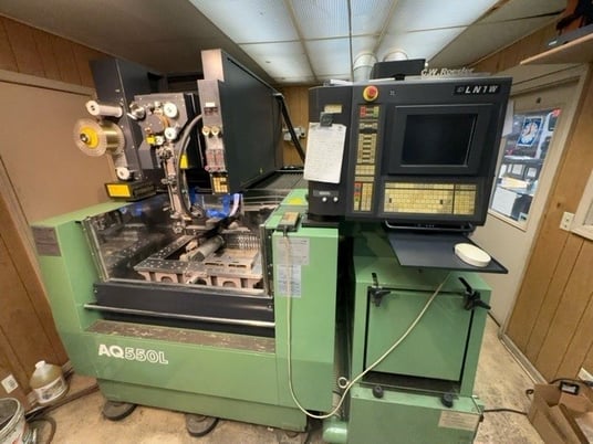 Sodick #AQ550L, CNC wire type Electrical Discharge Machine, LN1W CNC Control, automatic threading, submerged - Image 4