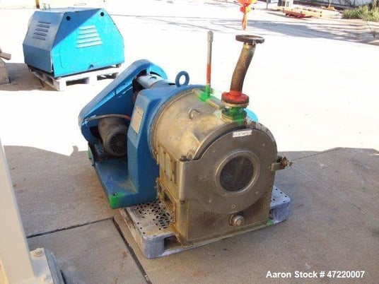 9.8" Krauss Maffei #SZ-21, Pusher Centrifuge, Stainless Steel, 2900 RPM Bowl, 1700 kg/CBM ADM Density, 10 kg - Image 1