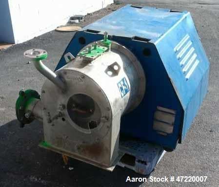 9.8" Krauss Maffei #SZ-21, Pusher Centrifuge, Stainless Steel, 2900 RPM Bowl, 1700 kg/CBM ADM Density, 10 kg - Image 2