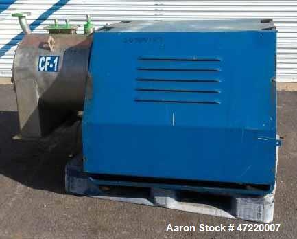 9.8" Krauss Maffei #SZ-21, Pusher Centrifuge, Stainless Steel, 2900 RPM Bowl, 1700 kg/CBM ADM Density, 10 kg - Image 3