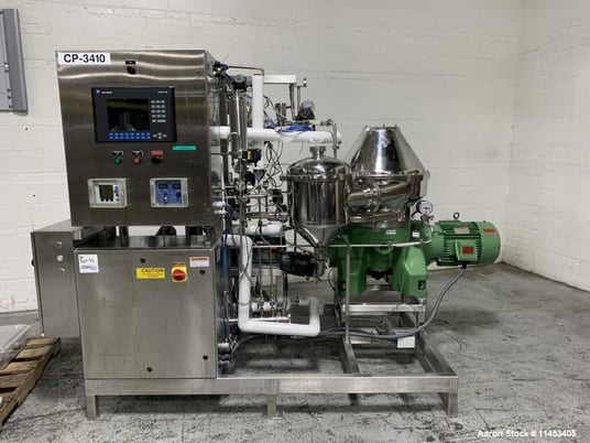 Westfalia #CSC-20-06-476, Desluger Disc Centrifuge, Stainless Steel, liquid/solids separation, 8340 RPM Bowl - Image 1