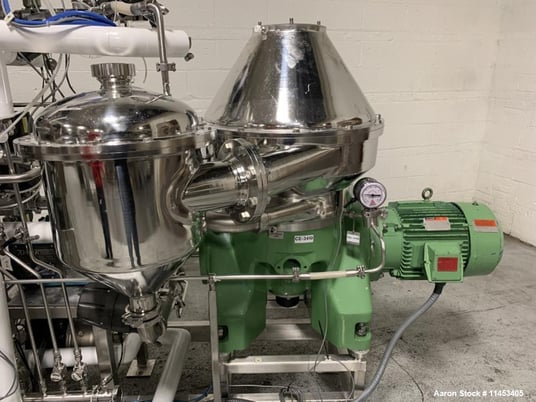 Westfalia #CSC-20-06-476, Desluger Disc Centrifuge, Stainless Steel, liquid/solids separation, 8340 RPM Bowl - Image 2