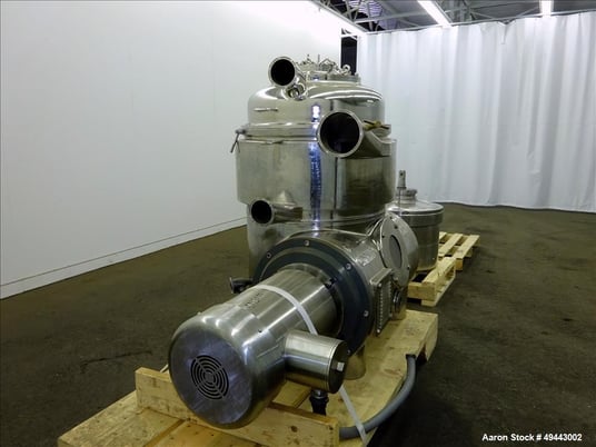 Westfalia #BKA35-86-076, Solid Bowl Disc Centrifuge, Stainless Steel, 5000 RPM Bowl, Feed inlet assembly - Image 5