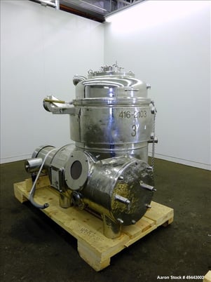 Westfalia #BKA35-86-076, Solid Bowl Disc Centrifuge, Stainless Steel, 5000 RPM Bowl, Feed inlet assembly - Image 6