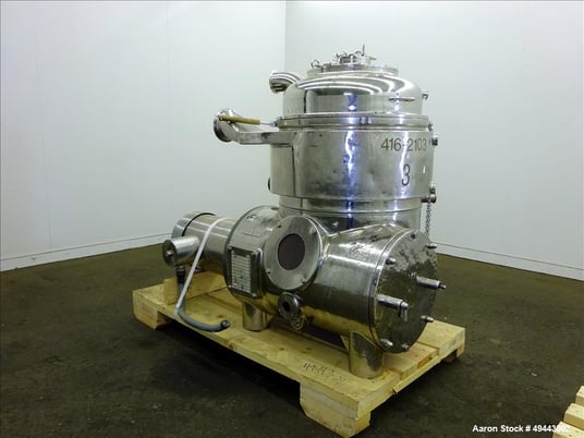 Westfalia #BKA35-86-076, Solid Bowl Disc Centrifuge, Stainless Steel, 5000 RPM Bowl, Feed inlet assembly - Image 7