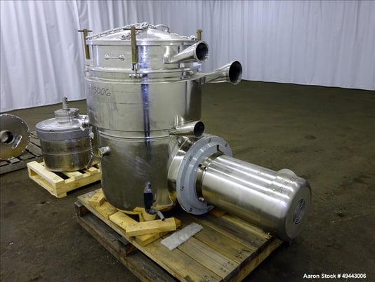 Westfalia #BKA35-86-076, Solid Bowl Disc Centrifuge, Stainless Steel, 5000 RPM Bowl, Feed inlet assembly - Image 7