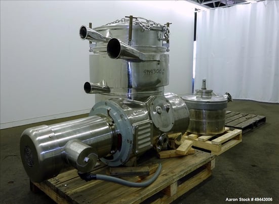 Westfalia #BKA35-86-076, Solid Bowl Disc Centrifuge, Stainless Steel, 5000 RPM Bowl, Feed inlet assembly - Image 8
