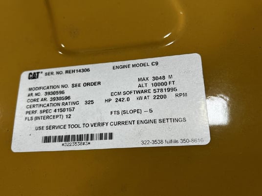 325 HP Caterpillar #C-9, Engine Assembly, new - Image 5