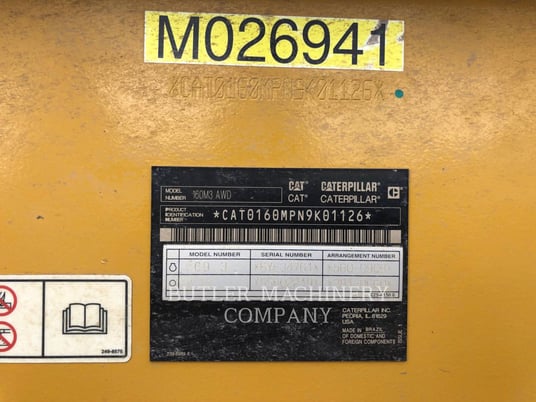 Caterpillar 160M, Motor Grader, 5022 hours, S/N: N9K01126, 2019 - Image 6